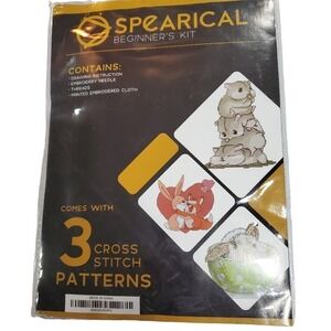 Spearical Beginners Kit Cross Stitch Patterns - 3 Patterns Hamsters Rabbits Fox